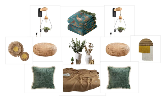 Bedroom Lite - Brown & Green